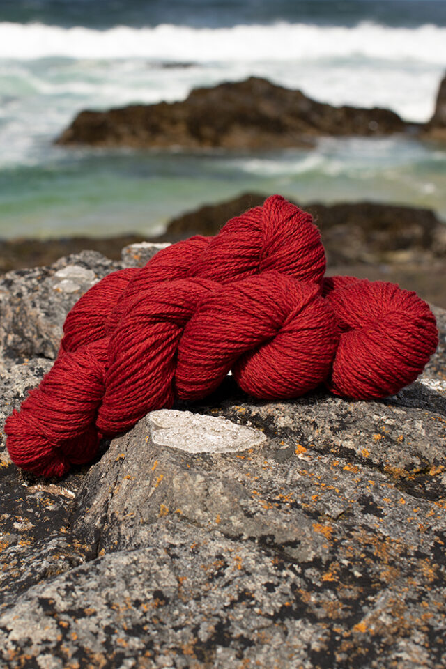 Alice Starmore 2 Ply Hebridean hand knitting yarn in Sea Anemone