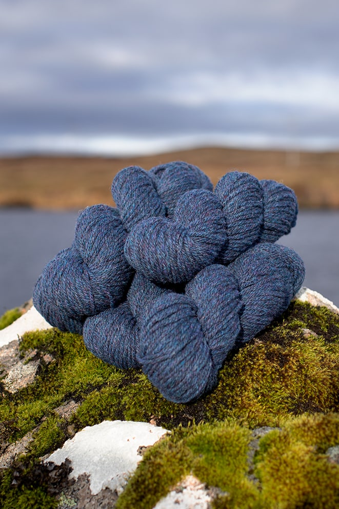 Alice Starmore 2 Ply Hebridean hand knitting yarn in Storm Petrel