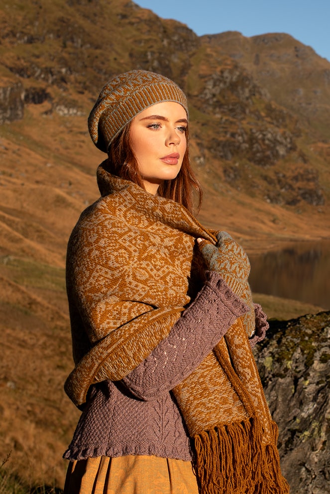 Persian Tiles wrap by Jade Starmore from the book A Collector's Item and Hirta Hat Set and Maidenhair pullover patterncard kits by Alice Starmore Persian Tiles wrap by Jade Starmore from the book A Collector's Item and Hirta Hat Set and Maidenhair pullover patterncard kits by Alice Starmore