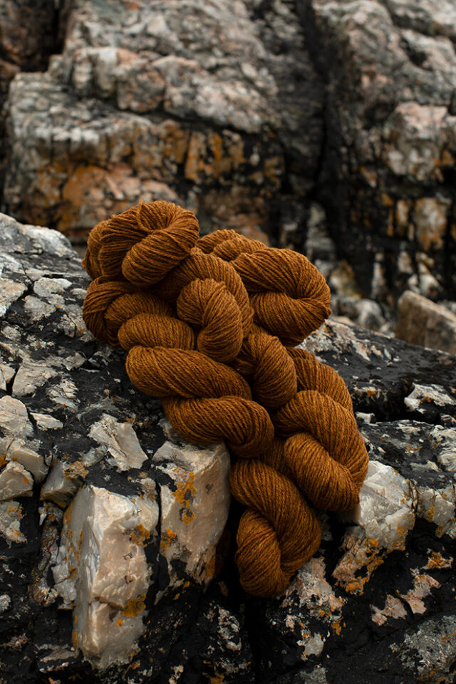 Alice Starmore Hebridean 3 Ply pure new British wool hand knitting Yarn in Golden Plover colour